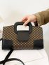 Geometric Pattern Square Bag