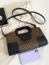 Geometric Pattern Square Bag