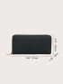 Geometric Embossed Long Wallet
