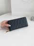 Geometric Embossed Long Wallet