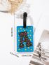 Letter Graphic Luggage Tag