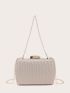 Mini Rhinestone Decor Chain Evening Bag