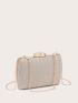 Mini Rhinestone Decor Chain Evening Bag