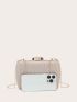 Mini Rhinestone Decor Chain Evening Bag