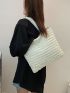 Minimalist Ruched Shopper Bag