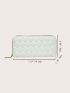 Geometric Embossed Long Wallet
