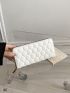 Geometric Embossed Long Wallet