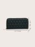 Geometric Embossed Long Wallet