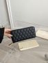 Geometric Embossed Long Wallet