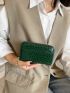 Crocodile Embossed Long Wallet