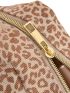 Mini Leopard Print Square Bag