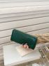 Crocodile Embossed Long Wallet