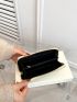 Plaid Straw Long Wallet