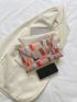 Geometric Pattern Flap Envelope Bag