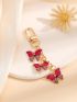 Butterfly Design Bag Charm 3D Butterfly Charms Keychain Perfect for Women's Purses