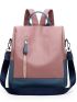 Colorblock Top Handle Classic Backpack