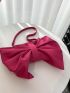 Neon Pink Bow Design Novelty Bag