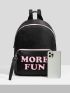 Letter Graphic Classic Backpack