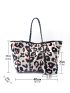 Leopard Pattern Shoulder Tote Bag With Coin Purse