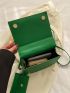 Geometric Embossed Square Bag With Coin Purse