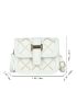 Mini Geometric Pattern Flap Square Bag