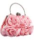 Flower Graphic Kiss Lock Evening Bag
