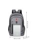 Men Letter Graphic Travel Backpack