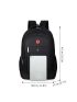 Men Letter Graphic Travel Backpack