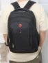 Men Letter Graphic Travel Backpack