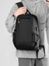 Men Minimalist Drawstring Design Laptop Backpack