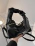 Minimalist Ruched Bag With Coin Purse