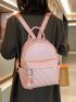 Quilted Multi-pocket Classic Backpack