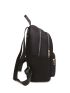 Quilted Detail Zipper Backpack, Women's Solid Color Bookbag, Casual School Bag For Student