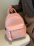 Quilted Multi-pocket Classic Backpack