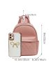 Quilted Multi-pocket Classic Backpack