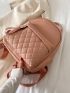 Quilted Multi-pocket Classic Backpack