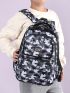 Men Camo Graphic Large Capacity Backpack