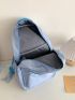 Men Letter Patch Backpack