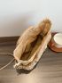 Shell Decor Straw Bag