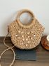 Shell Decor Straw Bag