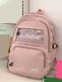 Letter Graphic Functional Backpack