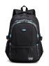 Men Letter Patch Laptop Backpack