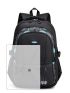 Men Letter Patch Laptop Backpack
