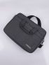 Men Letter Graphic Laptop Handbag Briefcase