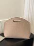 Crocodile Embossed Square Bag