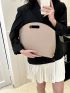 Crocodile Embossed Square Bag
