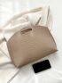 Crocodile Embossed Square Bag