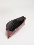 Metal Decor Flap Square Bag