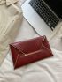 Metal Decor Flap Square Bag