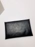 Metal Decor Flap Clutch Bag